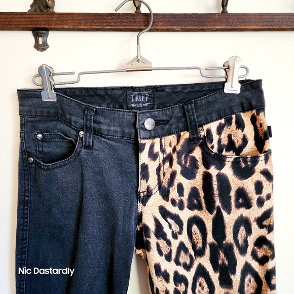 TRIPP NYC Split Leg Leopard Pants | Size 28 - Picture 7 of 11